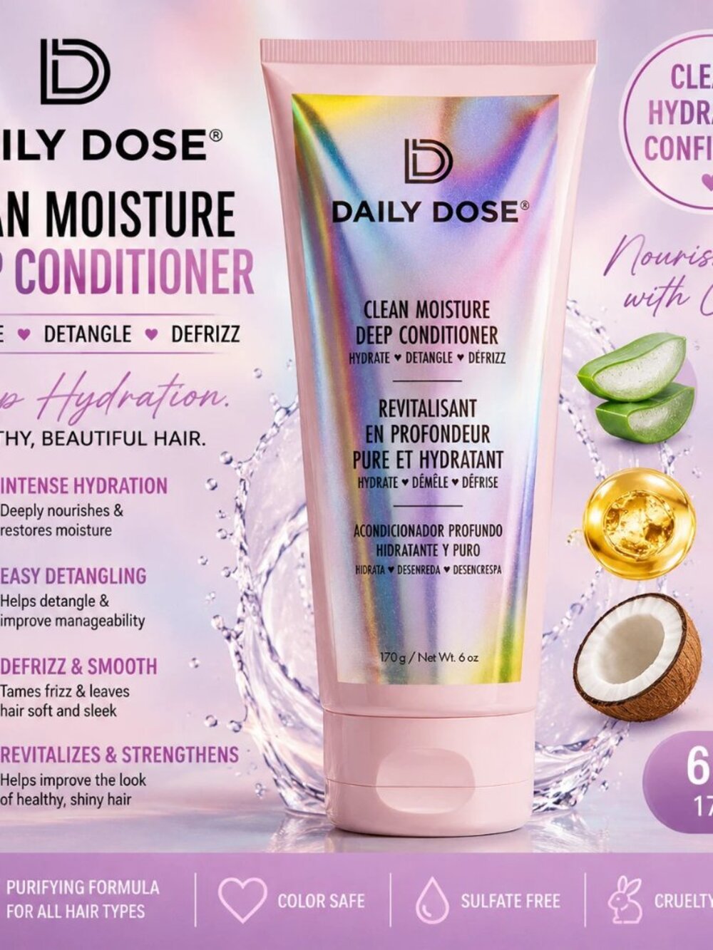 Daily Dose Clean Moisture Deep Conditioner 6 oz